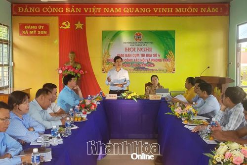 Hội nghị giao ban Cụm thi đua số 4 Hội Nông dân tỉnh Khánh Hòa