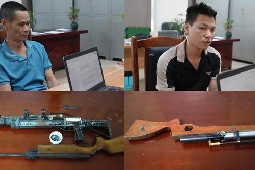 Khởi tố 2 đối tượng về hành vi tàng trữ trái phép vũ khí quân dụng