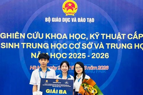 Học sinh miền núi đoạt giải Ba quốc gia với giải pháp cứu hộ đuối nước