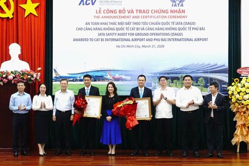 Sân bay Cát Bi và Phú Bài đạt chứng nhận an toàn khai thác mặt đất quốc tế ISAGO