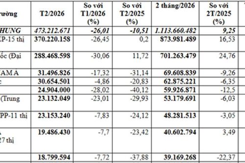 Nhập khẩu nguyên phụ liệu dệt may, da giày đạt 1,11 tỷ USD trong 2 tháng đầu năm 2026