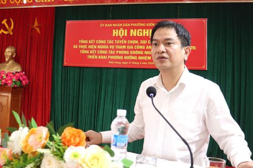 Phường Kiến Hưng hoàn thành toàn diện công tác tuyển quân năm 2026