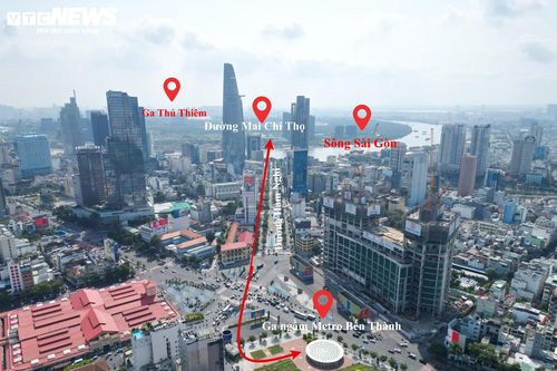 Cận cảnh vị trí sẽ xây dựng 2 tuyến Metro ngầm xuyên sông Sài Gòn
