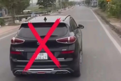 Lạng lách, chèn ép xe khách trên tỉnh lộ, tài xế ô tô bị phạt tới 50 triệu đồng