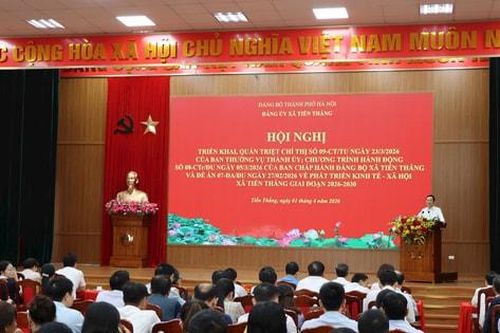 Xã Tiến Thắng phát triển kinh tế theo hướng hiện đại, tăng trưởng nhanh, bền vững
