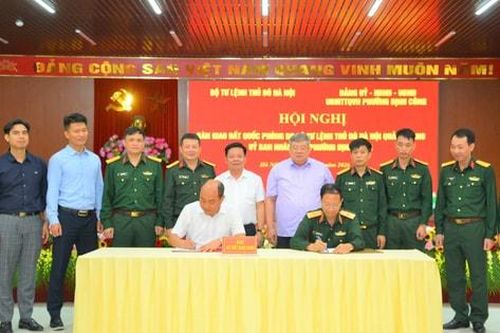 Bàn giao hơn 2.766m² đất quốc phòng để xây dựng Trường Tiểu học Định Công