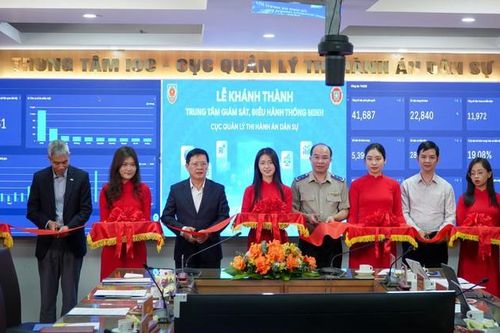Khánh thành Trung tâm giám sát, điều hành thông minh Cục Quản lý Thi hành án dân sự
