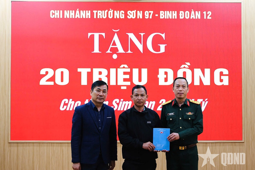 Chi nhánh Trường Sơn 97, Binh đoàn 12 hưởng ứng Chương trình 'Tháng Ba biên giới'