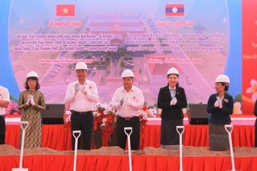 Khởi công dự án biểu tượng mới cho tình hữu nghị đặc biệt Đà Nẵng - Sê Kông