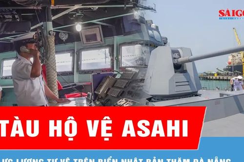 Tàu hộ vệ Asahi của Lực lượng Tự vệ trên biển Nhật Bản thăm Đà Nẵng