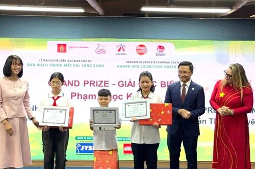 Tôn vinh các tài năng nhí tại cuộc thi vẽ tranh 'Đan Mạch trong mắt em'