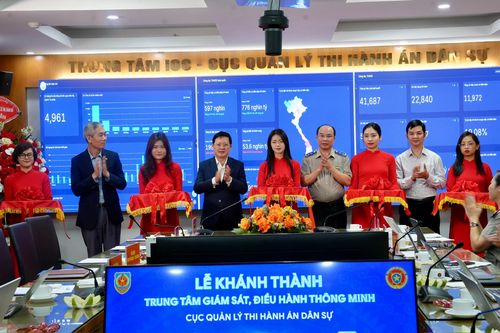 Khánh thành Trung tâm giám sát, điều hành thông minh Cục Quản lý Thi hành án dân sự