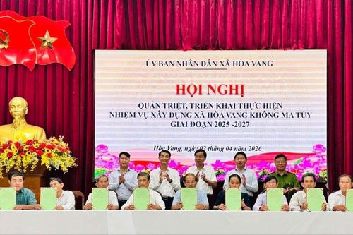 Hòa Vang phấn đấu xây dựng thành công xã không ma túy vào năm 2027