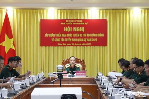 Tập huấn triển khai 3 thủ tục hành chính về tuyển sinh quân sự năm 2026