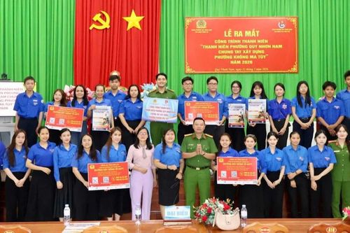 Quy Nhơn Nam: Ra mắt công trình thanh niên xây dựng phường không ma túy