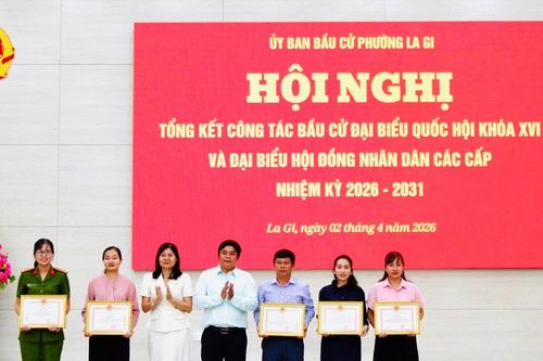Phường La Gi tổng kết công tác bầu cử ĐBQH và đại biểu HĐND các cấp