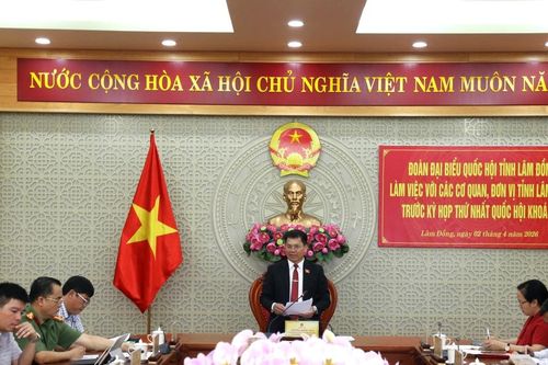 Đoàn ĐBQH Lâm Đồng làm việc với các cơ quan, đơn vị trước Kỳ họp thứ I