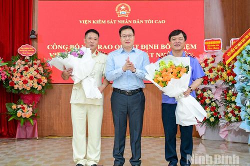 Đồng chí Nguyễn Văn Viện giữ chức Viện trưởng Viện Kiểm sát nhân dân tỉnh Ninh Bình