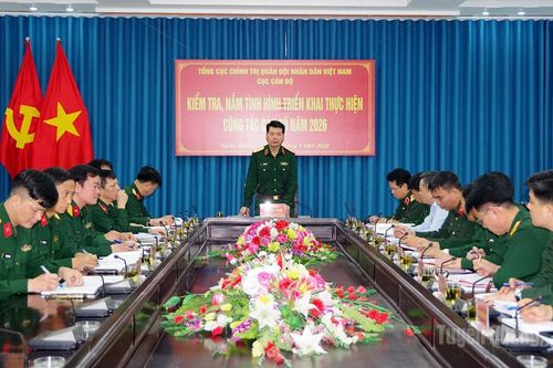 Tổng cục Chính trị kiểm tra công tác cán bộ tại Tuyên Quang