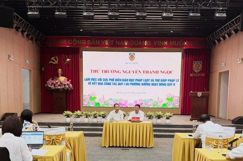 Cục Phổ biến, giáo dục pháp luật và Trợ giúp pháp lý: Tập trung xây dựng, hoàn thiện các dự thảo Luật