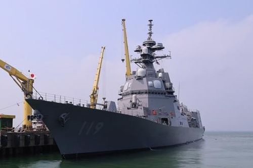 Tàu hộ vệ tên lửa Asahi của Nhật Bản thăm hữu nghị Đà Nẵng