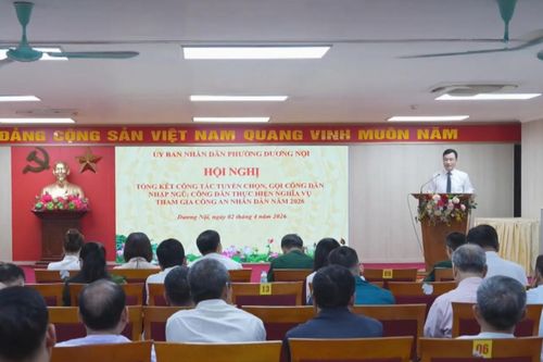 Phường Dương Nội tổng kết công tác gọi công dân nhập ngũ 2026