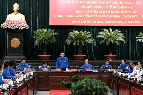 Nhân kỷ niệm 95 năm Ngày thành lập Đoàn TNCS Hồ Chí Minh: Lãnh đạo TPHCM gặp gỡ cán bộ Đoàn - Hội - Đội tiêu biểu