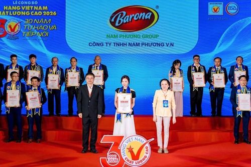 Barona 10 năm giữ vững danh hiệu Hàng Việt Nam chất lượng cao