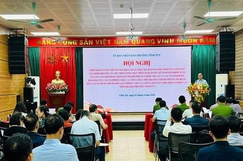 Phường Vĩnh Tuy triển khai Nghị quyết số 79/2025/NQ-HĐND về phòng cháy, chữa cháy