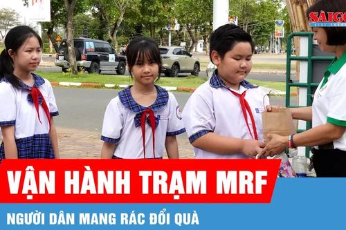 TPHCM: Phường Tân Mỹ vận hành trạm MRF, người dân mang rác đổi quà