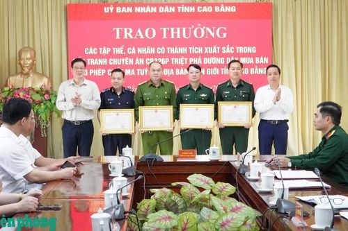 Trao thưởng thành tích xuất sắc trong đấu tranh Chuyên án CB326p