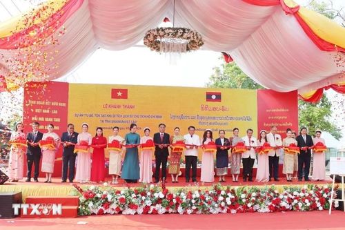 Khánh thành Khu di tích lịch sử Chủ tịch Hồ Chí Minh tại Savannakhet