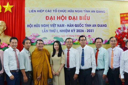 Ông Hồ Tấn Hùng giữ chức Chủ tịch Hội Hữu nghị Việt Nam - Hàn Quốc tỉnh An Giang nhiệm kỳ 2026 - 2031