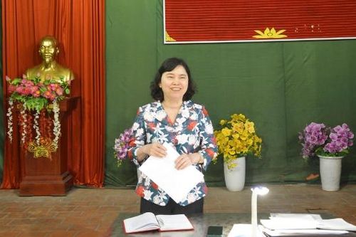 Phó Chủ tịch Thường trực HĐND tỉnh Trần Thị Hằng dự sinh hoạt tại Chi bộ thôn Dĩnh Xuyên