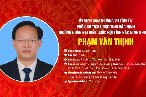 Đồng chí Phạm Văn Thịnh, Ủy viên Ban Thường vụ Tỉnh ủy, Phó Chủ tịch UBND tỉnh Bắc Ninh
