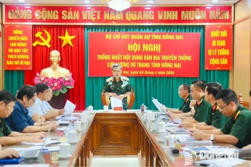 Thống nhất các nội dung văn bia truyền thống lực lượng vũ trang tỉnh Đồng Nai