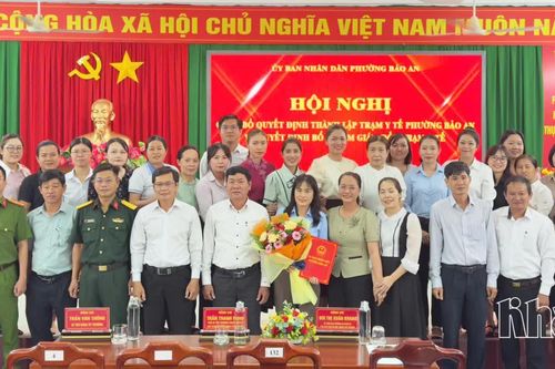 Phường Bảo An công bố quyết định thành lập trạm y tế