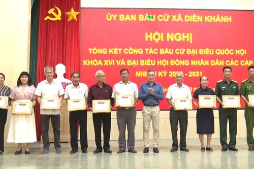 Xã Diên Khánh tổng kết công tác bầu cử