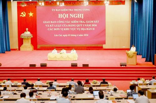 Ủy ban Kiểm tra Trung ương tổ chức Hội nghị giao ban công tác quý I/2026 tại Lào Cai