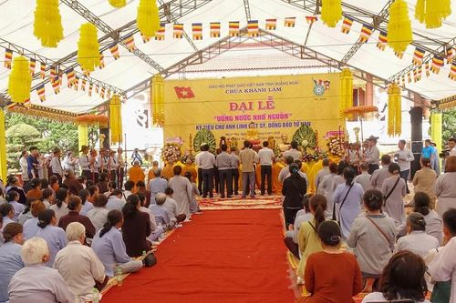 Quảng Ngãi: Lễ cầu siêu anh linh anh hùng liệt sĩ và đồng bào tử nạn tại chùa Khánh Lâm