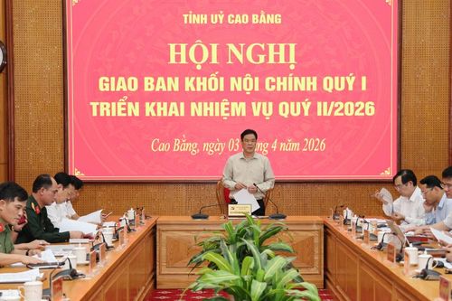 Giao ban công tác nội chính quý I/2026