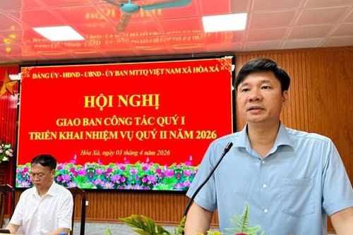 Xã Hòa Xá triển khai nhiệm vụ quý II-2026