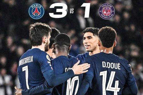 PSG nới rộng cách biệt trong cuộc đua Ligue 1 nhờ cú đúp của Dembele