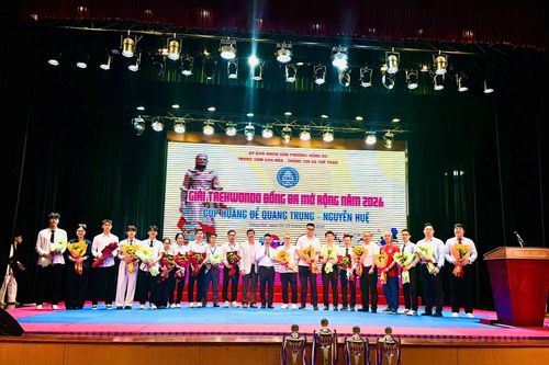 Hào khí Quang Trung lan tỏa tại Giải Taekwondo Đống Đa mở rộng 2026