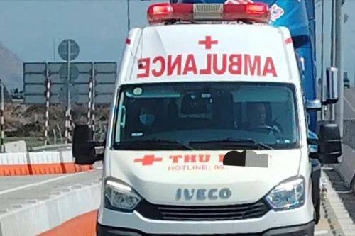 Xử phạt xe cứu thương không đủ điều kiện chạy trên đường cao tốc Vĩnh Hảo – Phan Thiết