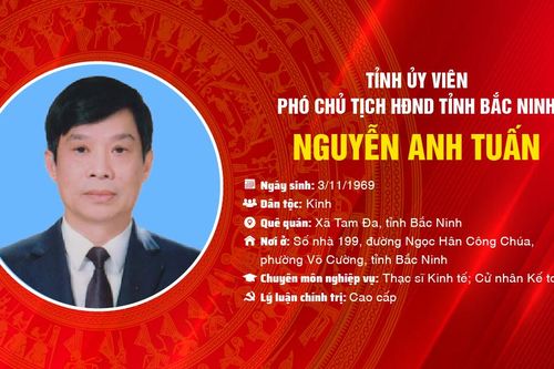 Đồng chí Nguyễn Anh Tuấn, Tỉnh ủy viên, Phó Chủ tịch HĐND tỉnh Bắc Ninh