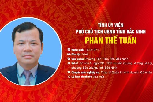 Đồng chí Phan Thế Tuấn, Tỉnh ủy viên, Phó Chủ tịch UBND tỉnh Bắc Ninh