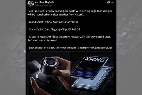 Xiaomi phát triển smartphone camera mô-đun rời và chip XRING O2 cho cuối năm 2026
