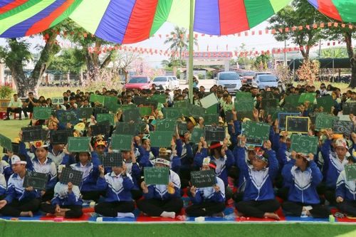 Hơn 600 học sinh xã Cửu An được tuyên truyền về phòng, chống bạo lực, xâm hại trẻ em