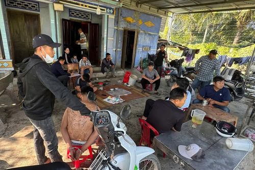 Công an xã Nam Ninh Hòa triệt xóa 1 tụ điểm đánh bạc